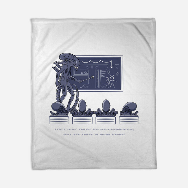 Demoralized Aliens-none fleece blanket-rocketman_art