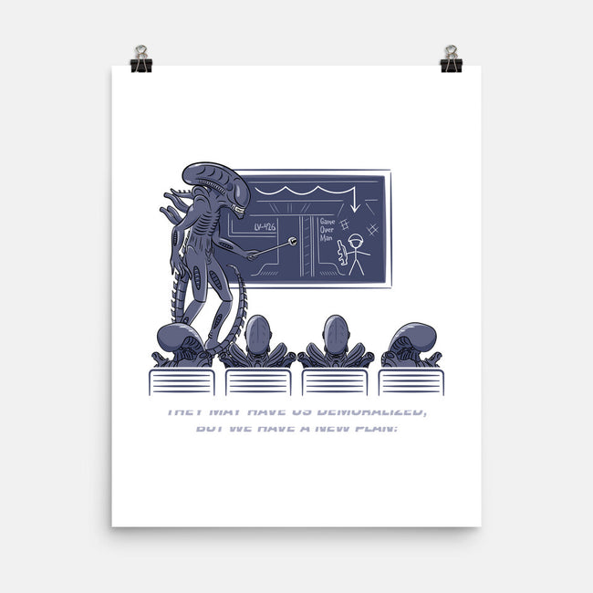 Demoralized Aliens-none matte poster-rocketman_art