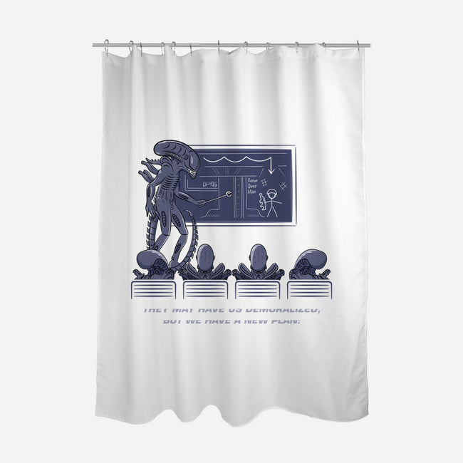 Demoralized Aliens-none polyester shower curtain-rocketman_art