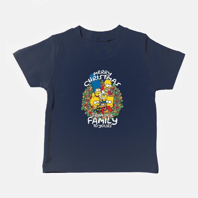 Greetings From The Simpsons-baby basic tee-turborat14