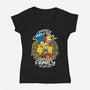 Greetings From The Simpsons-womens v-neck tee-turborat14