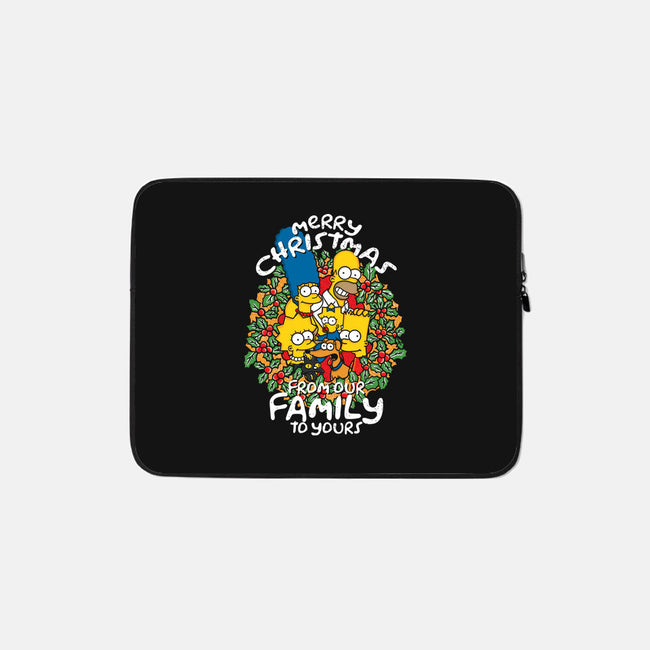 Greetings From The Simpsons-none zippered laptop sleeve-turborat14