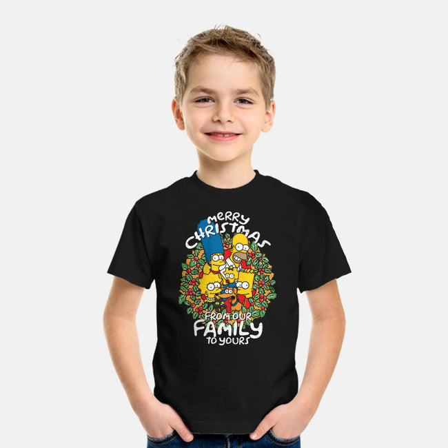 Greetings From The Simpsons-youth basic tee-turborat14