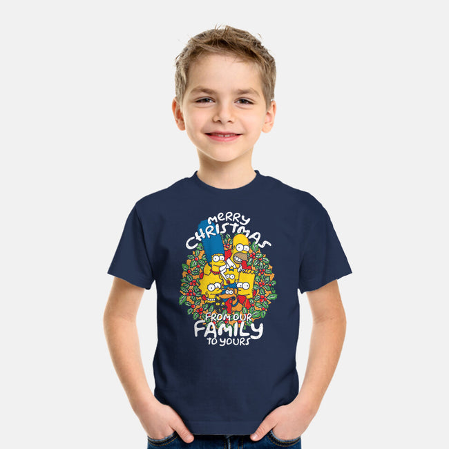 Greetings From The Simpsons-youth basic tee-turborat14