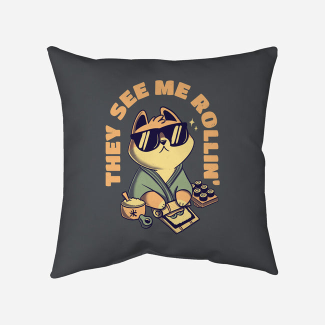 See Me Rollin-none removable cover w insert throw pillow-Mushita
