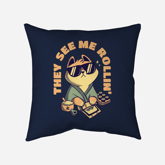 See Me Rollin-none removable cover w insert throw pillow-Mushita