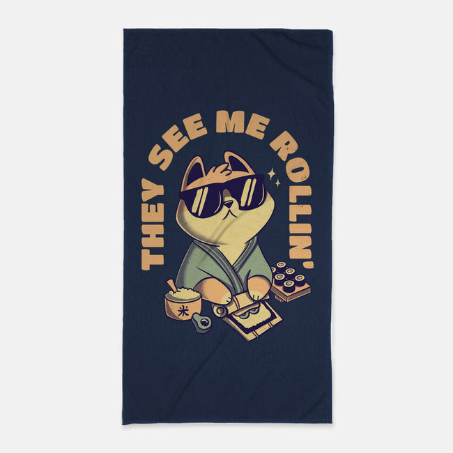 See Me Rollin-none beach towel-Mushita