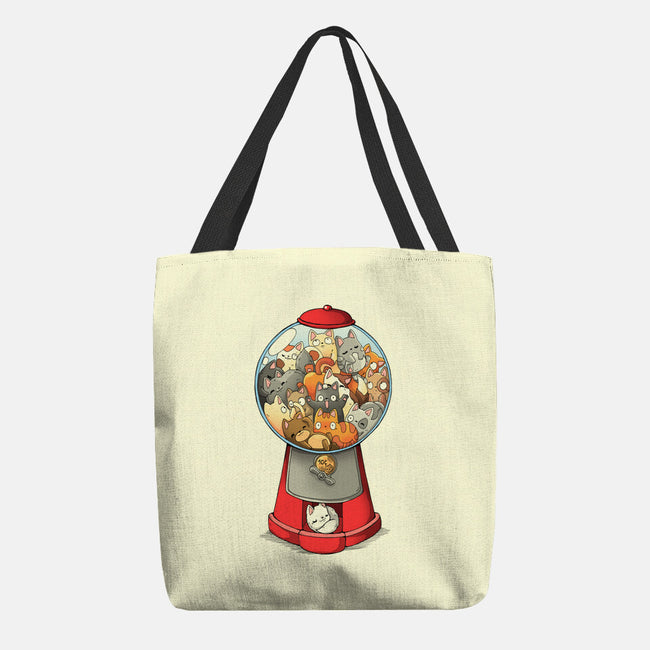 Cat Candies-none basic tote bag-Vallina84