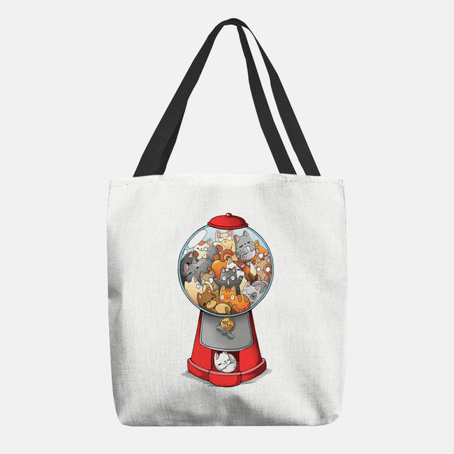 Cat Candies-none basic tote bag-Vallina84