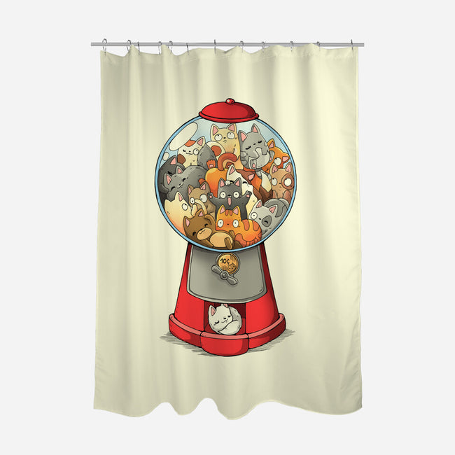 Cat Candies-none polyester shower curtain-Vallina84
