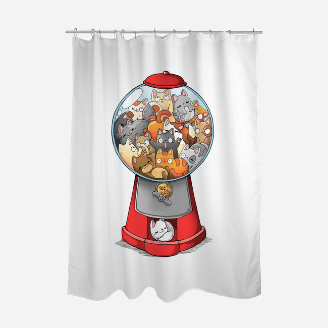 Cat Candies-none polyester shower curtain-Vallina84