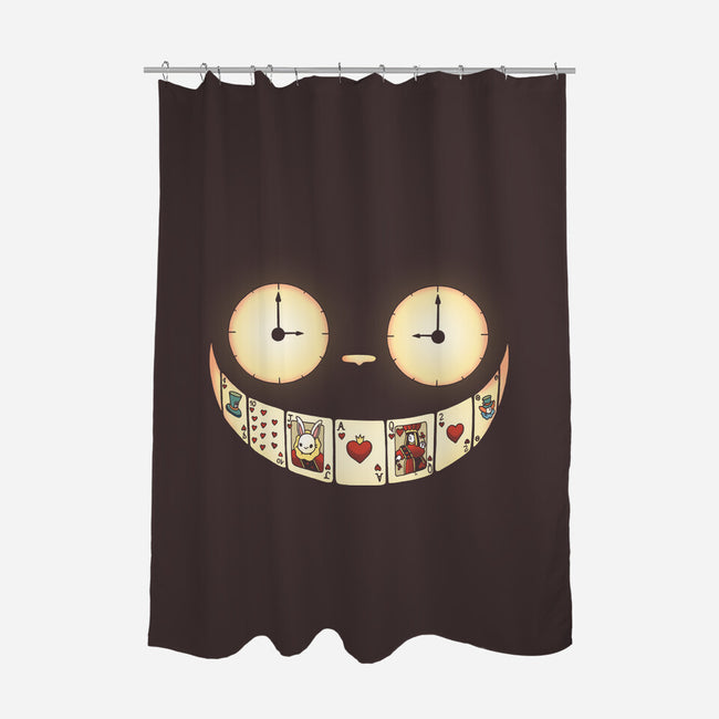 Cheshire Smile-none polyester shower curtain-Vallina84