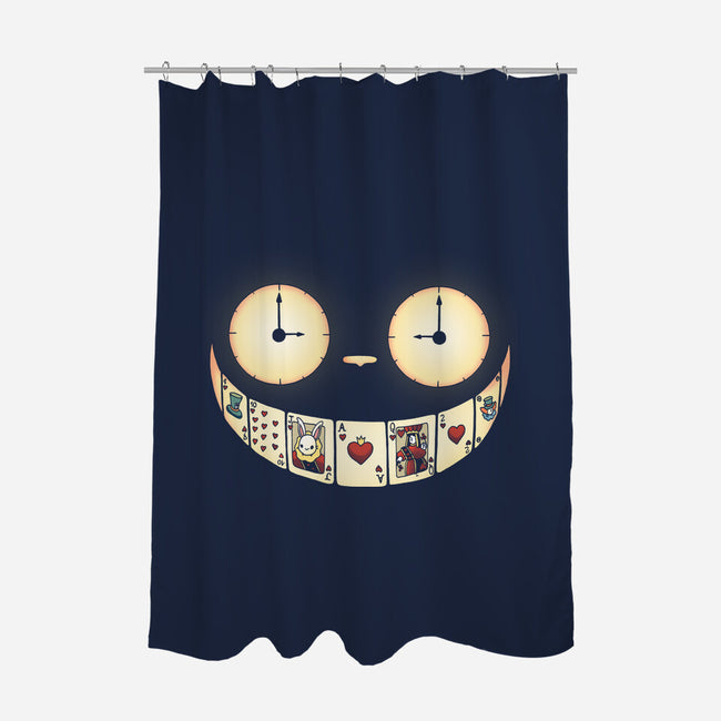 Cheshire Smile-none polyester shower curtain-Vallina84