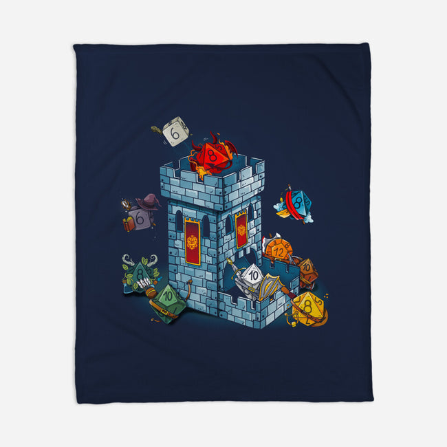 Dice Tower-none fleece blanket-Vallina84