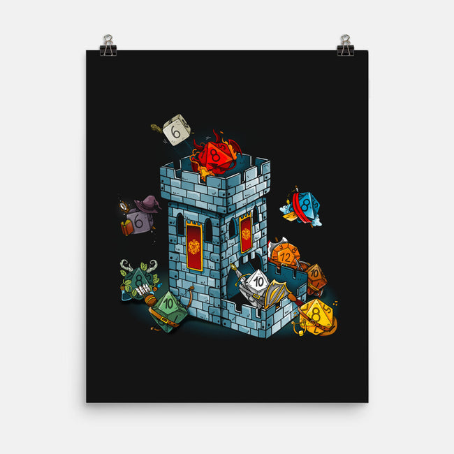 Dice Tower-none matte poster-Vallina84