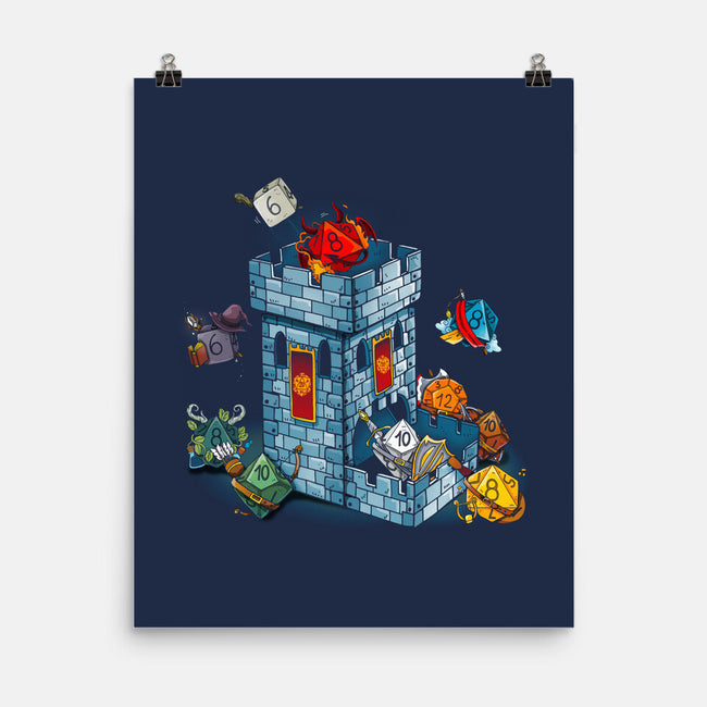 Dice Tower-none matte poster-Vallina84