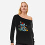 Dice Tower-womens off shoulder sweatshirt-Vallina84