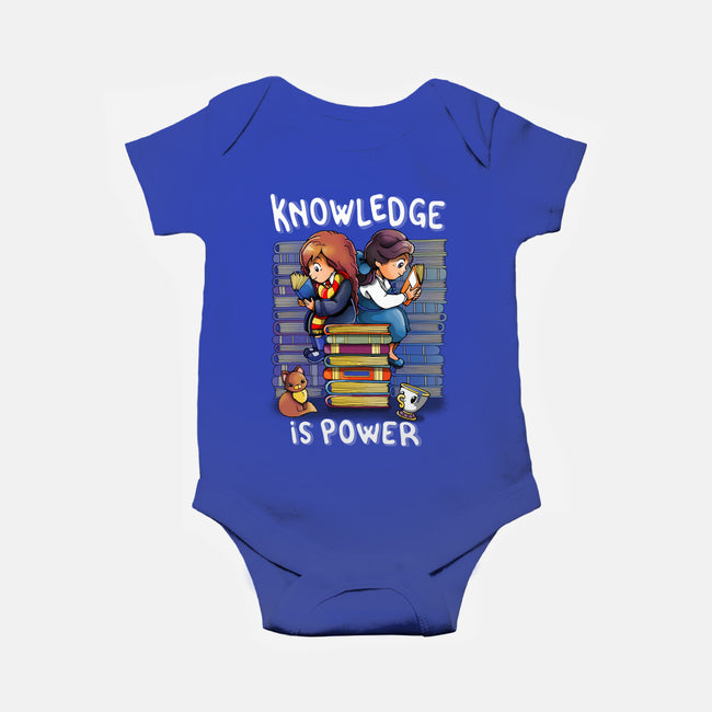 Knowledge Is Power-baby basic onesie-Vallina84