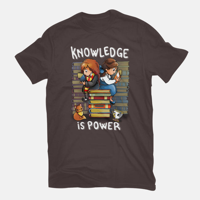 Knowledge Is Power-womens basic tee-Vallina84