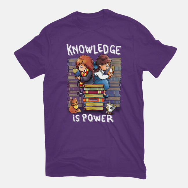 Knowledge Is Power-youth basic tee-Vallina84