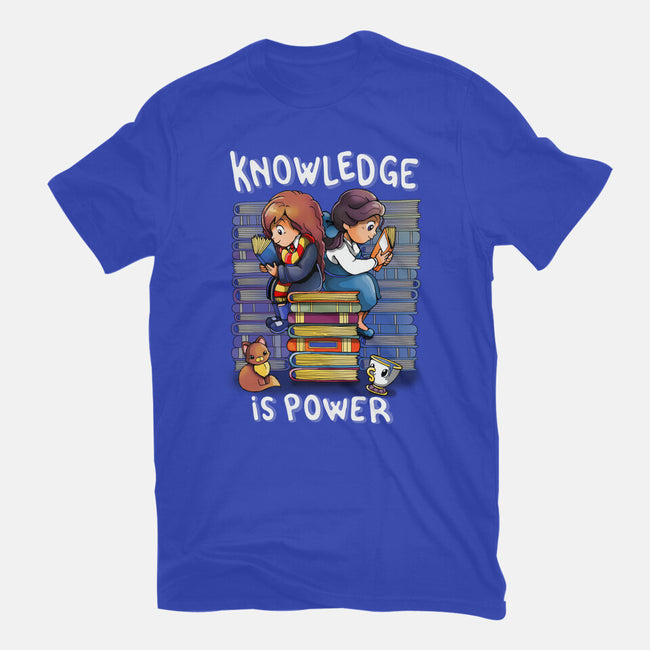 Knowledge Is Power-youth basic tee-Vallina84