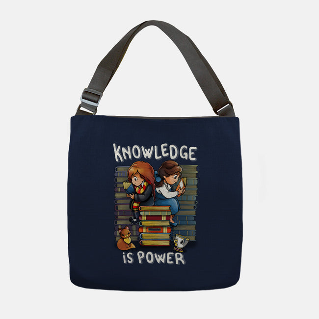Knowledge Is Power-none adjustable tote bag-Vallina84