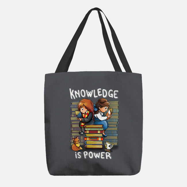 Knowledge Is Power-none basic tote bag-Vallina84