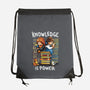 Knowledge Is Power-none drawstring bag-Vallina84