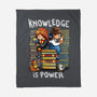 Knowledge Is Power-none fleece blanket-Vallina84
