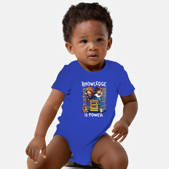 Knowledge Is Power-baby basic onesie-Vallina84