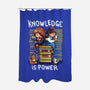 Knowledge Is Power-none polyester shower curtain-Vallina84