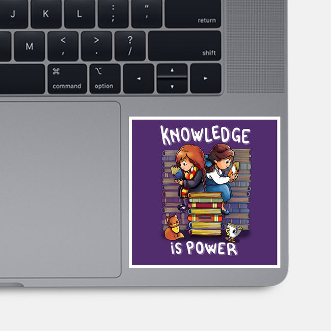 Knowledge Is Power-none glossy sticker-Vallina84