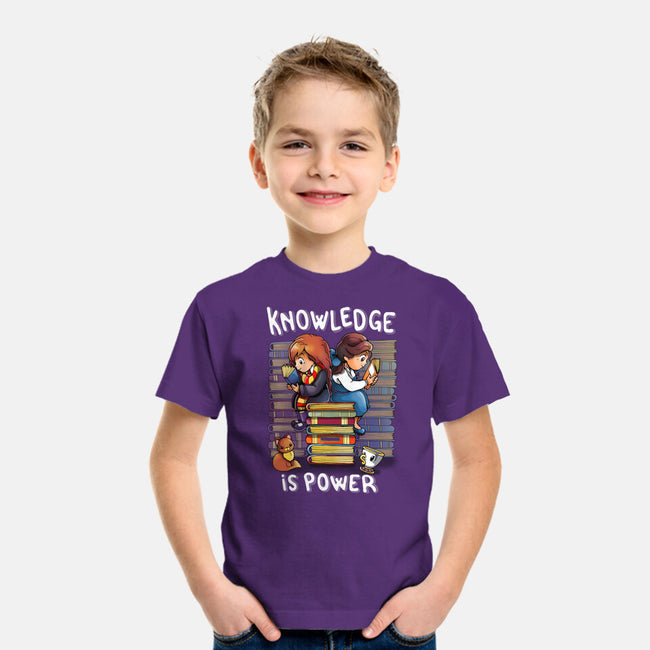 Knowledge Is Power-youth basic tee-Vallina84