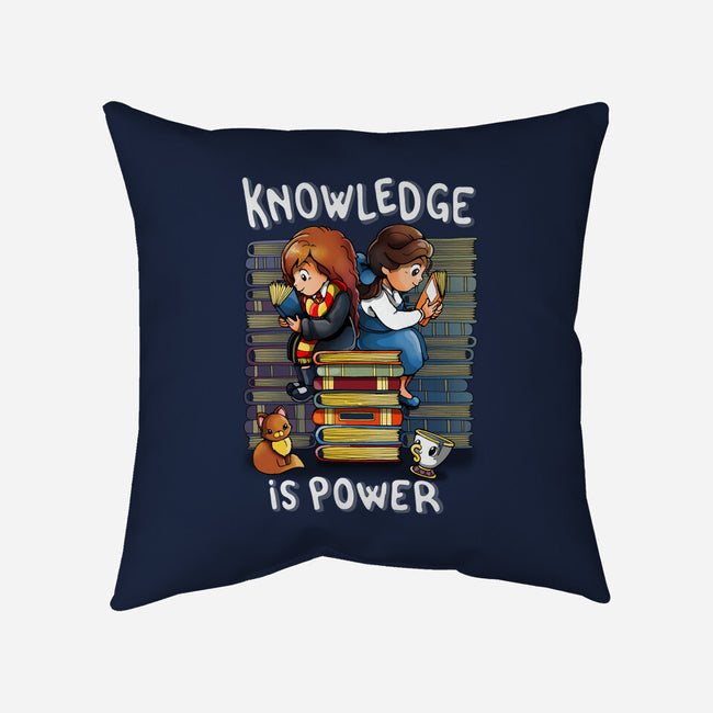 Knowledge Is Power-none removable cover w insert throw pillow-Vallina84