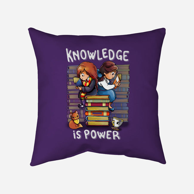 Knowledge Is Power-none removable cover w insert throw pillow-Vallina84