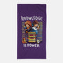 Knowledge Is Power-none beach towel-Vallina84