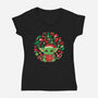 Christmas Force-womens v-neck tee-erion_designs