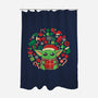 Christmas Force-none polyester shower curtain-erion_designs