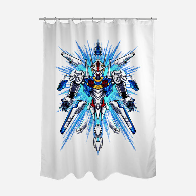 Witch Gundam-none polyester shower curtain-spoilerinc