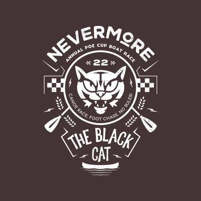 The Black Cat Canoe-none removable cover w insert throw pillow-Logozaste