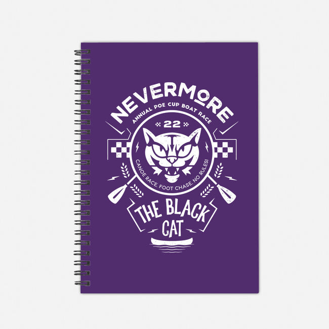 The Black Cat Canoe-none dot grid notebook-Logozaste