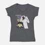 Wednesday & Enid-womens v-neck tee-MarianoSan