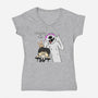 Wednesday & Enid-womens v-neck tee-MarianoSan