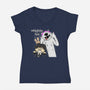 Wednesday & Enid-womens v-neck tee-MarianoSan