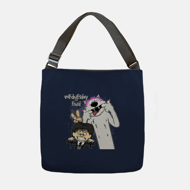 Wednesday & Enid-none adjustable tote bag-MarianoSan