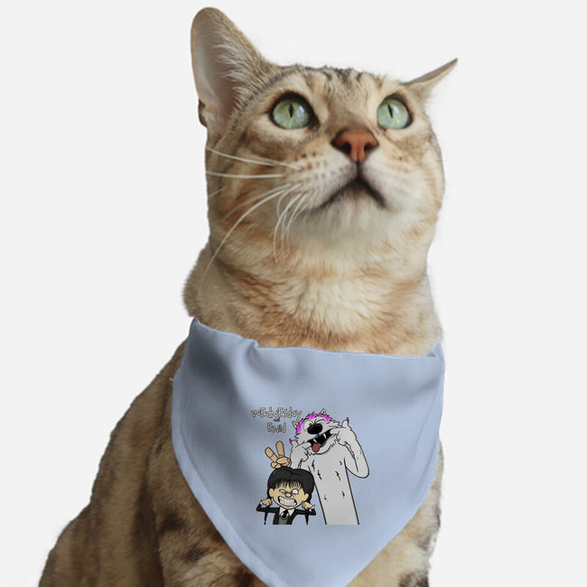 Wednesday & Enid-cat adjustable pet collar-MarianoSan