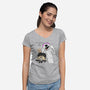 Wednesday & Enid-womens v-neck tee-MarianoSan