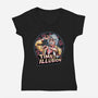 Time Is An Illusion-womens v-neck tee-momma_gorilla