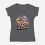 Time Is An Illusion-womens v-neck tee-momma_gorilla