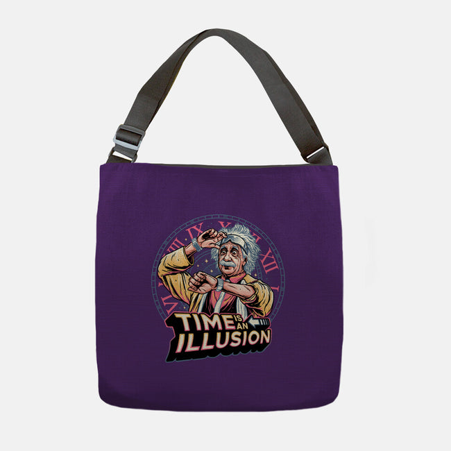 Time Is An Illusion-none adjustable tote bag-momma_gorilla